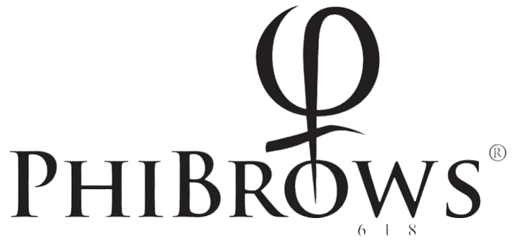 PhiBrows logo featuring a stylized phi symbol above the word PHIBROWS, with small '618' beneath.