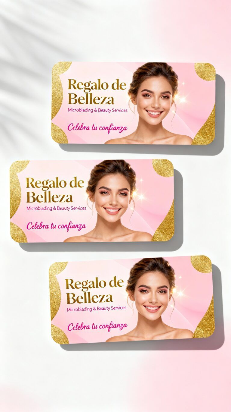 tarjetas regalo de belleza